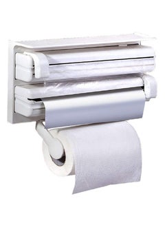 Buy 4-In-1 Kitchen Roll Tissue Dispenser White 39x10x25centimeter in Saudi Arabia