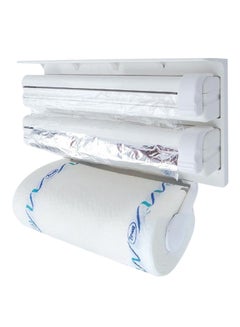 Buy 3-Layer Food Wraps And Tissue Dispenser White in Saudi Arabia