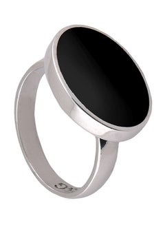 اشتري خاتم من الفضة الإسترليني مزين بفص بيضاوي أسود طراز BQ3230-oval-black في السعودية