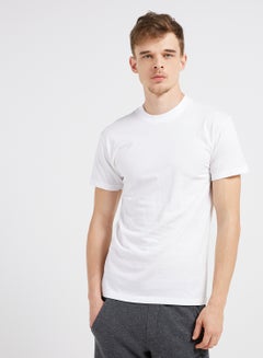 Buy Crew Neck T-Shirt White in UAE