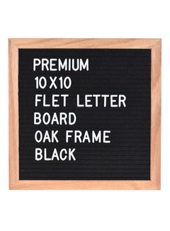 Buy Felt Letter Sign Board,10x10 Inch Black/Brown/White in UAE