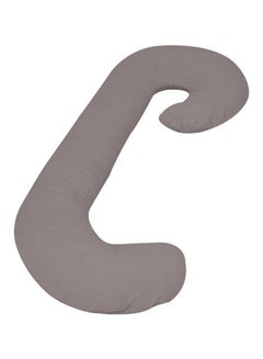 Buy C Shape Comfortable Maternity Pillow Microfiber Grey 150x62x25cm in Saudi Arabia