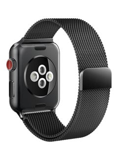 اشتري Replacement Band For Apple Watch Series 3/2/1/Nike Plus 42mm Black في السعودية