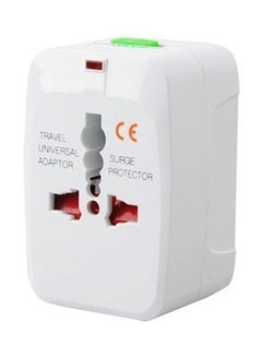 Buy Universal Multi-Use Travel Power Charger Adapter White in Saudi Arabia