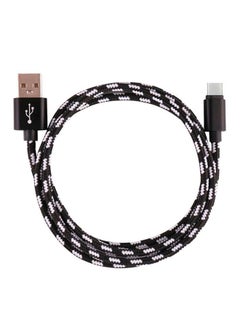 Buy Type-C Data Sync Fast Charging Cable For Samsung Galaxy Note 8 Black/White in UAE