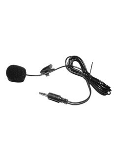 Buy External Clip-on Lapel Lavalier Microphone iu99 Black in UAE