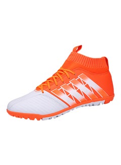 Buy Fashion Cleats Football Soccer Shoes Orange/White in Saudi Arabia