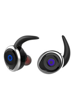 Buy TWS Wireless In-Ear Earbuds With Microphone Silver/Black in Saudi Arabia