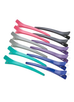 Buy 12-Piece Long Hair Clip Set Multicolour in UAE
