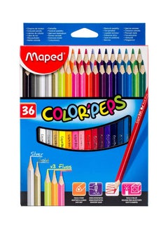 اشتري مجموعة أقلام تلوين رصاص تتكون من 36 قلماً متعدد الألوان في الامارات