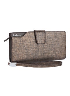 Buy Flap Closure Wallet Brown in UAE