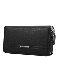 Buy Zipper Closure Wallet Black in UAE