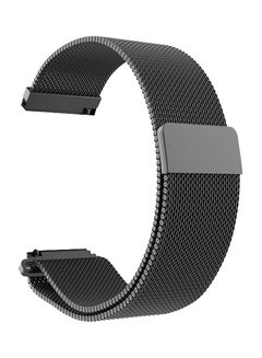 Buy Replacement Band For Xiaomi Amazfit Black/Silver in Saudi Arabia