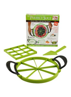 Buy 3-Piece Slicer Set Green/Black 32.2centimeter in Saudi Arabia