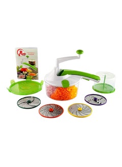 Buy 8-Piece Roto Champ Fruits And Vegetables Cutter Set Green/White/Red in Saudi Arabia