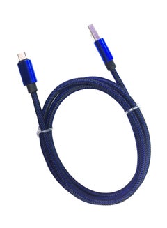 Buy Type-C Data Sync Charging Cable 1meter Blue/Black in UAE
