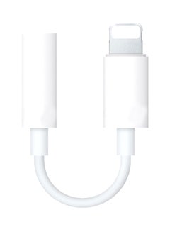 Buy Lightning To 3.5mm Audio Cable White in Saudi Arabia