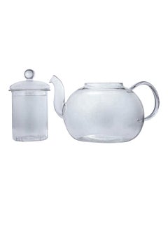 Buy 3-Piece Coffee Pot Set Clear 1200ml in UAE