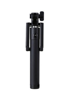 Buy Bluetooth Remote Shutter Mini Selfie Stick Black in UAE