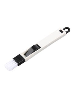 Buy 2-In-1 Multifunction Portable Groove Cleaning Brush White/Black 19 x 2centimeter in Saudi Arabia