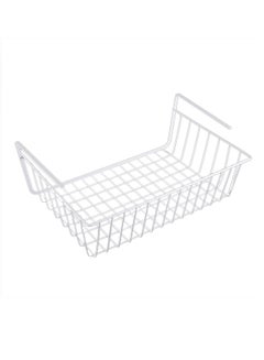 Buy Kitchen Under Shelf Storage Organizer Rack Silver in Saudi Arabia