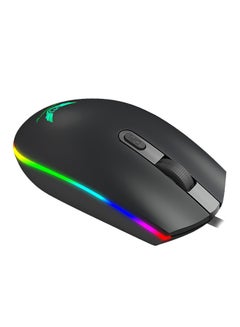 Buy USB Wired Optical Gaming Mouse Black in UAE