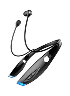 Buy Neckband Bluetooth Wireless In-Ear Earphone With Microphone Black/Blue in UAE