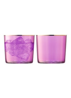 اشتري 2-Piece Sorbet Tumbler Set Pink 310 ml في السعودية