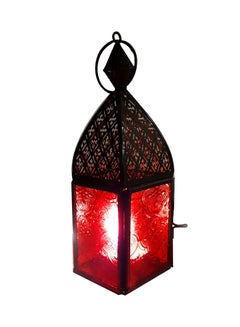 Buy Ramadan Arabic Hanging Candle Lantern Black 20cm in UAE