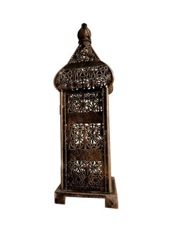 اشتري Ramadan Arabic Hanging Candle Lantern Brown 35cm في الامارات