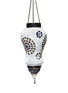 Buy Hanging Candle Lamp White/Green/Red 29cm in UAE