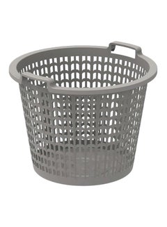 Buy 50-Liter Wide Laundry Basket Grey in UAE