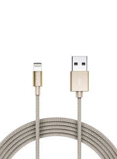 Buy Lightning To USB Data Sync And Charging Cable Gold in Saudi Arabia