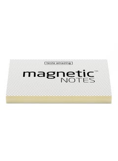 Buy 100-Sheets Magnetic Sticky Note Transparent/Grey/Beige in UAE