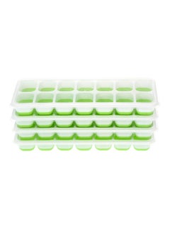 Buy 4-Piece Ice Cube Tray Green 89grams in UAE