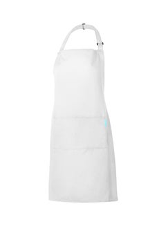 Buy Esonmus Kitchen Apron With Adjustable Neck Belt And 2 Pockets White 67grams in Saudi Arabia