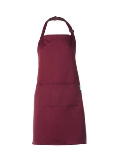 Buy Esonmus Kitchen Apron With 2 Pockets Maroon 67grams in Egypt