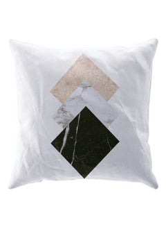 Buy Printed Cushion Cover White 40 x 40centimeter in Saudi Arabia