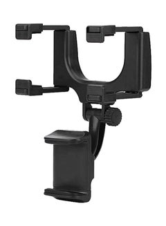 Buy Universal Justgogo Rear View Mirror Phone Mount Black in UAE