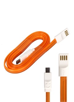 Buy Micro USB Data Sync And Charging Cable Orange/White in Saudi Arabia