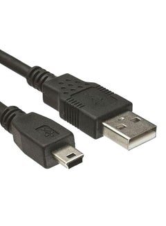 اشتري كابل مزامنة بيانات Mini USB أسود في السعودية