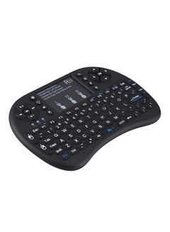 اشتري لوحة مفاتيح لاسلكية صغيرة إضافية للتحكم عن بعد مزودة بلوحة لمس - تدعم الإنجليزية أسود في الامارات