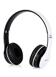 Buy Stereo Bluetooth Wireless On-Ear Headphone White/Black in Saudi Arabia