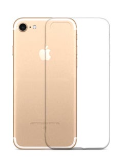 Buy Silicone Protective Case Cover With Screen Protector For Apple iPhone 7 Clear in UAE