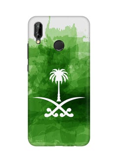 Buy Protective Case Cover For Huawei Nova 3e/Huawei P20 Lite Saudi Emblem in Saudi Arabia
