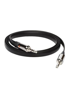 Buy Auxiliary Audio Flat Cable Black in Saudi Arabia