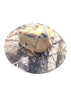 Buy Outdoor Fishing Bucket Hat HL028 Beige/Black in Saudi Arabia