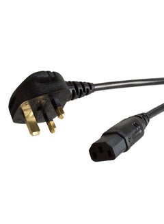 Buy UK Plug To IEC Mains Power Cable Black in Saudi Arabia