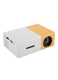 Buy YG300 LED Mini Projector T30 25 Lumens T30 White/Yellow in UAE