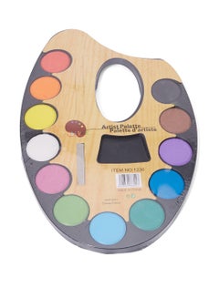 Buy Artist Palette With Water Colors Set Multicolour in UAE